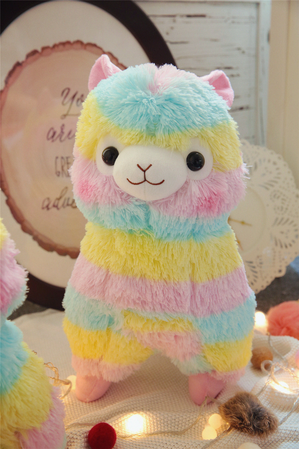 20cm Kawaii Rainbow Alpaca Plush Toys Soft Stuffed Sheep Peluches Cute Animal Dolls Kids Toys for Childrens Gift Room Decor