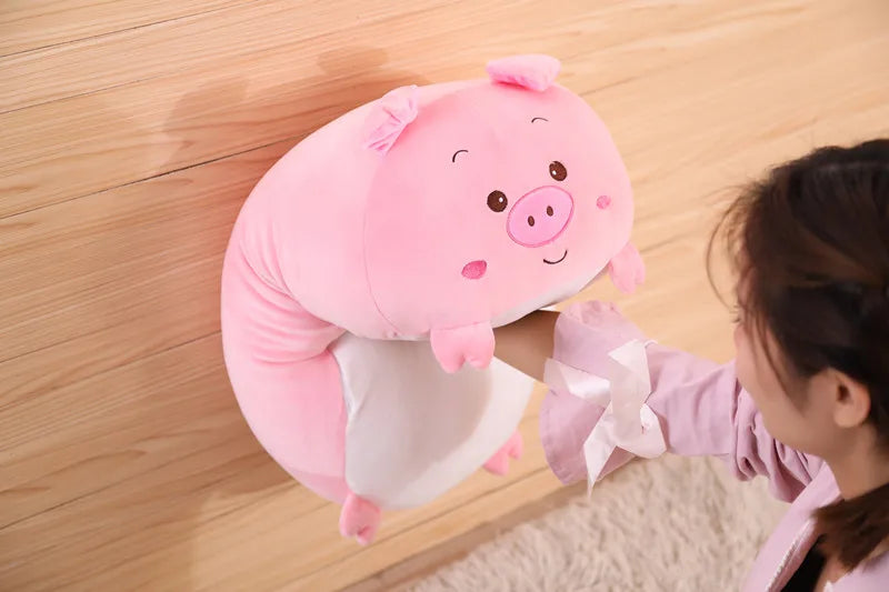 Hot Soft Animal Cartoon Pillow Cushion Cute Fat Dog Cat Penguin Pig Plush Toy Stuffed Lovely kids Birthday Gift