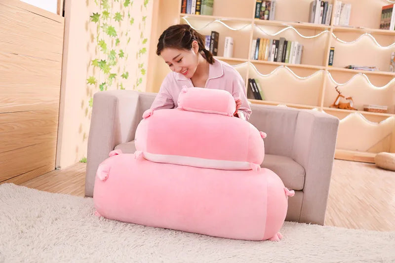 Hot Soft Animal Cartoon Pillow Cushion Cute Fat Dog Cat Penguin Pig Plush Toy Stuffed Lovely kids Birthday Gift