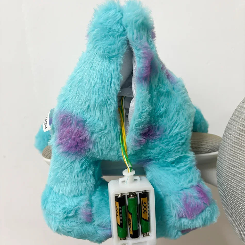 Disney Monster Blue Fury Plush Doll Breath Child Soothes Kawaii Toy Anime Baby Music Light Sleep Toys Kid Gifts Home Decoration