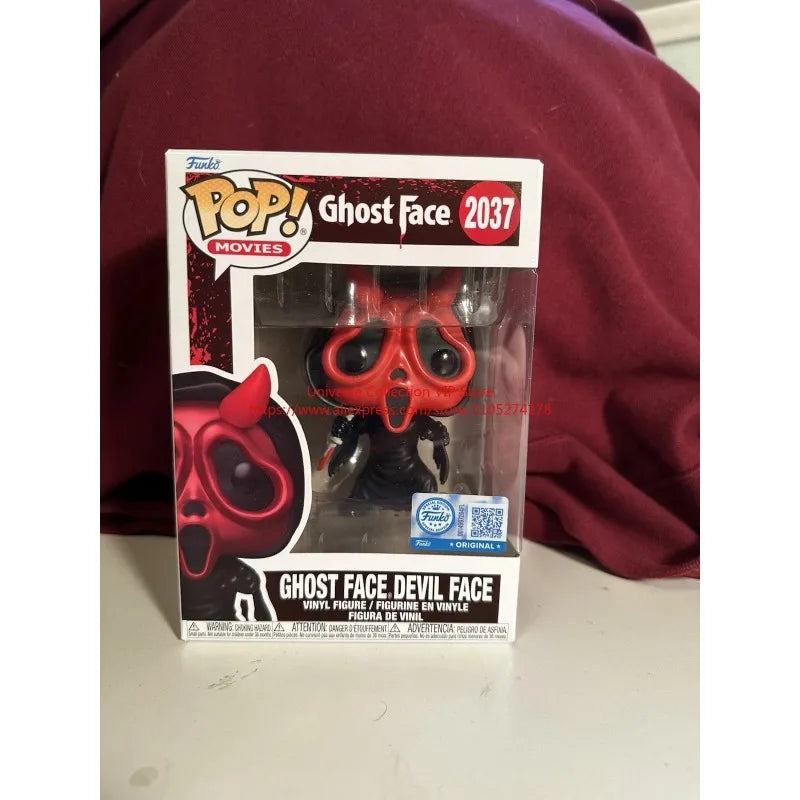 Funko Pop Scream Ghost Face Devil Face Amazon Exclusive #2037 Official Vinyl Figure Classic Horror Collectible for Hobby Fans