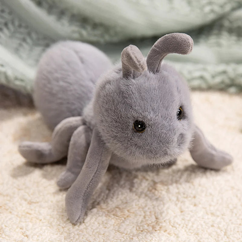 23cm Cute Animal Ant Plush Soft Toy Creative Lifelike Ant Doll Fluffy Pig Monkey Seal Plushies Gift For Girl Boy