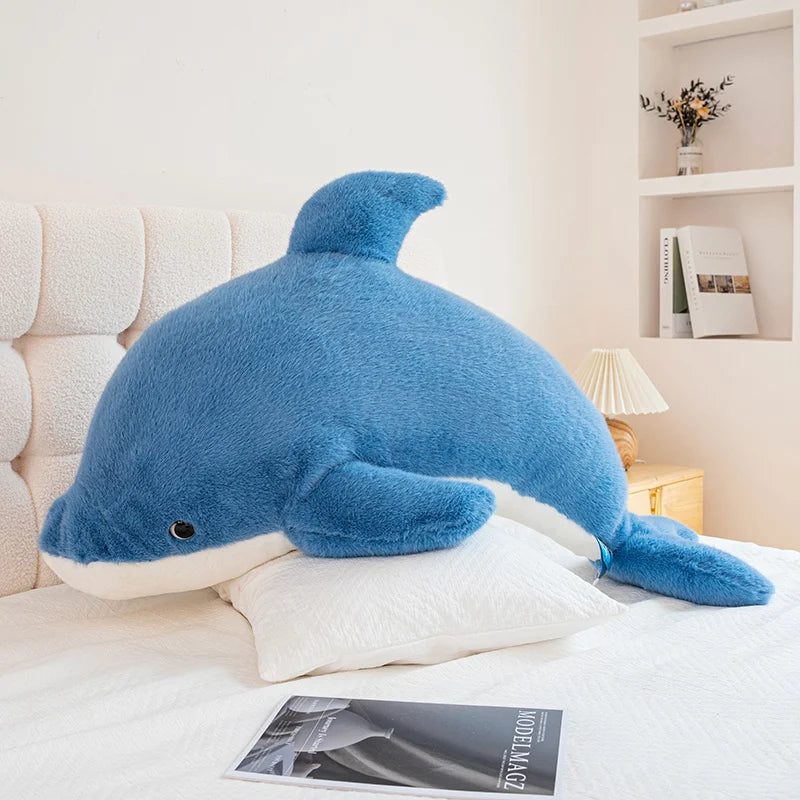 25-105cm Giant Shark Plush Toys Soft Stuffed Baleen Whales Kawaii Ocean Animals Doll Plushies Pillow for Kids Girls Gifts Decor