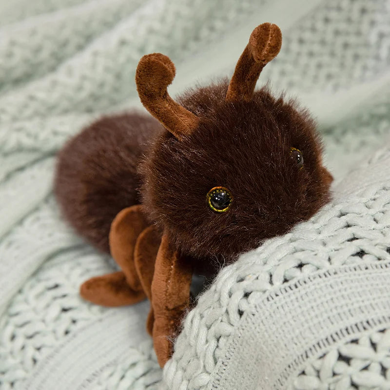 23cm Cute Animal Ant Plush Soft Toy Creative Lifelike Ant Doll Fluffy Pig Monkey Seal Plushies Gift For Girl Boy