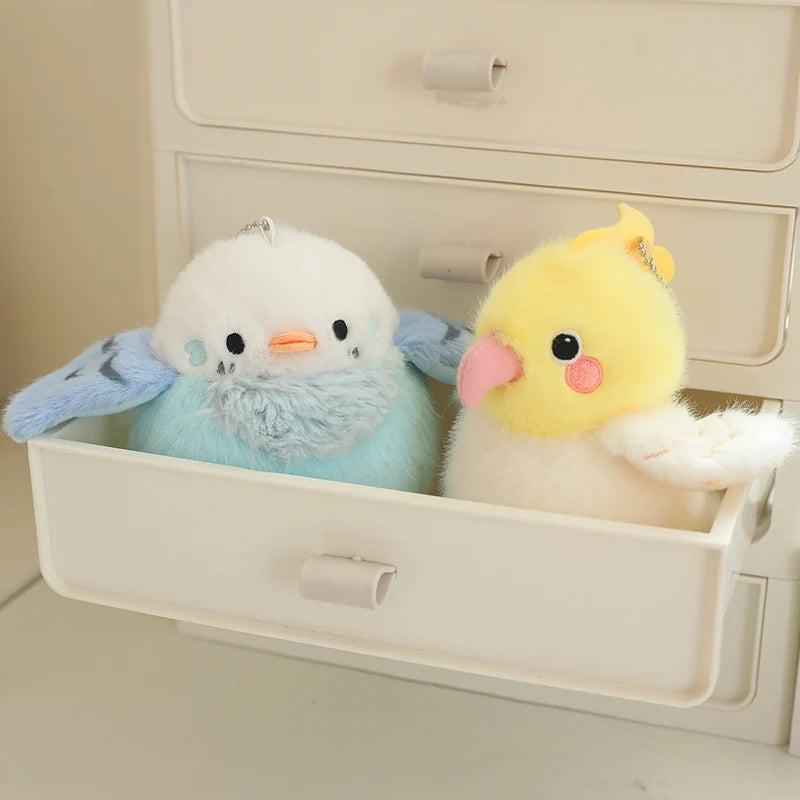 9 Styles Delicate Cute Mini Standing Shoulder Pet Bird Plush Toys Fluffy Pretty Parrot Pigeon Toys Funny Toy/Pendant For Kids