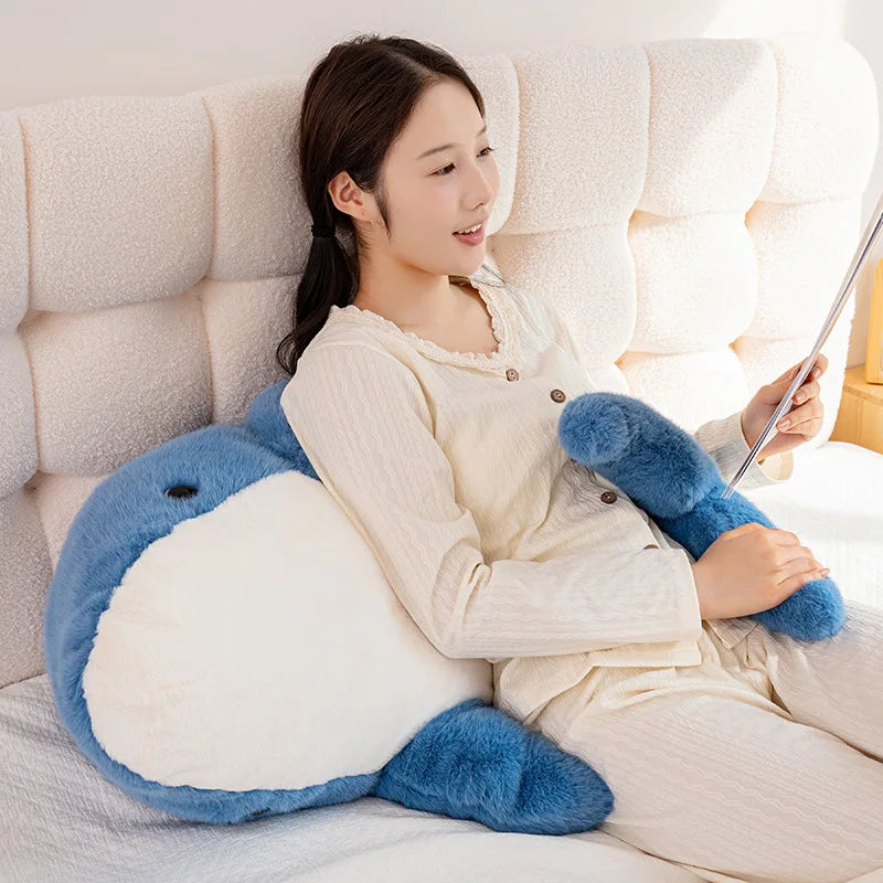 25-105cm Giant Shark Plush Toys Soft Stuffed Baleen Whales Kawaii Ocean Animals Doll Plushies Pillow for Kids Girls Gifts Decor