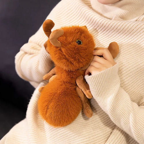 23cm Cute Animal Ant Plush Soft Toy Creative Lifelike Ant Doll Fluffy Pig Monkey Seal Plushies Gift For Girl Boy