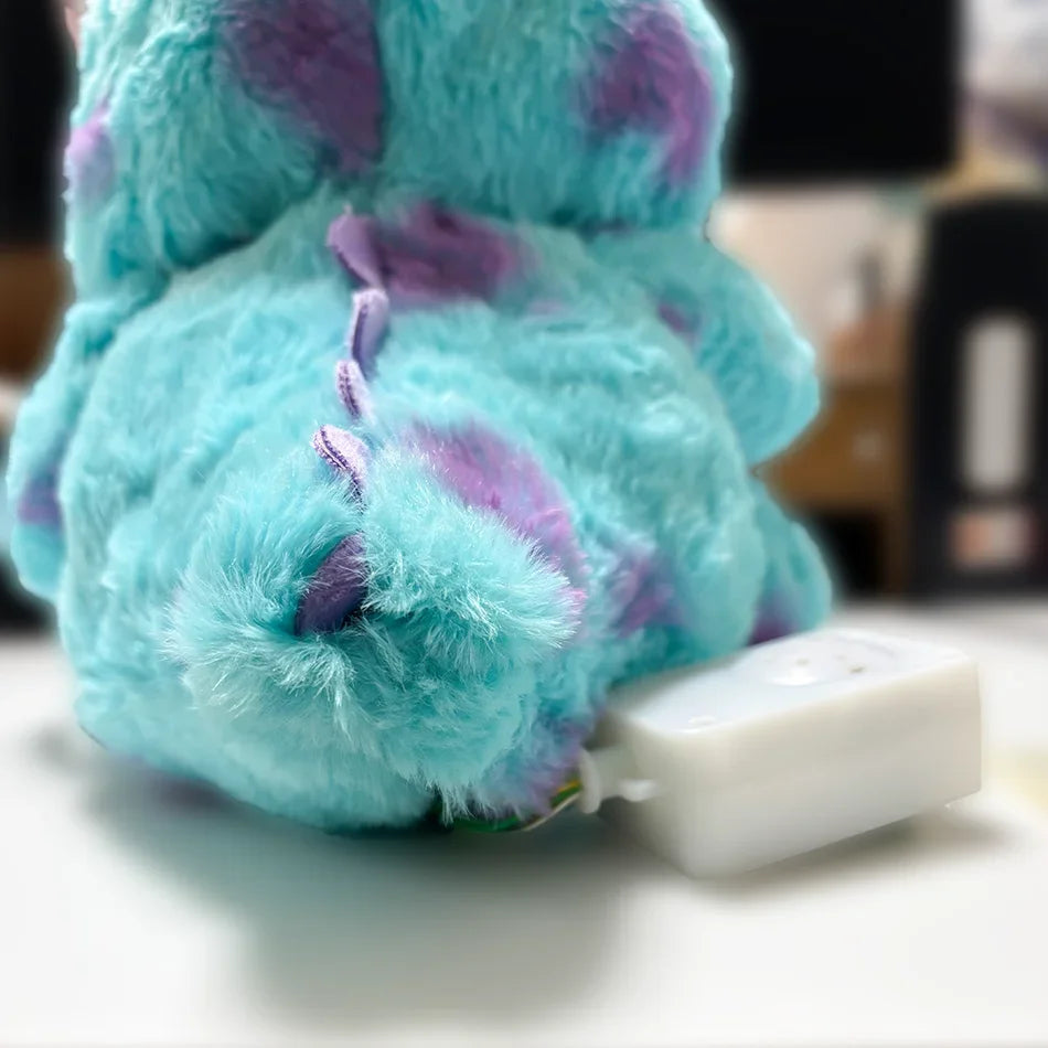 Disney Monster Blue Fury Plush Doll Breath Child Soothes Kawaii Toy Anime Baby Music Light Sleep Toys Kid Gifts Home Decoration