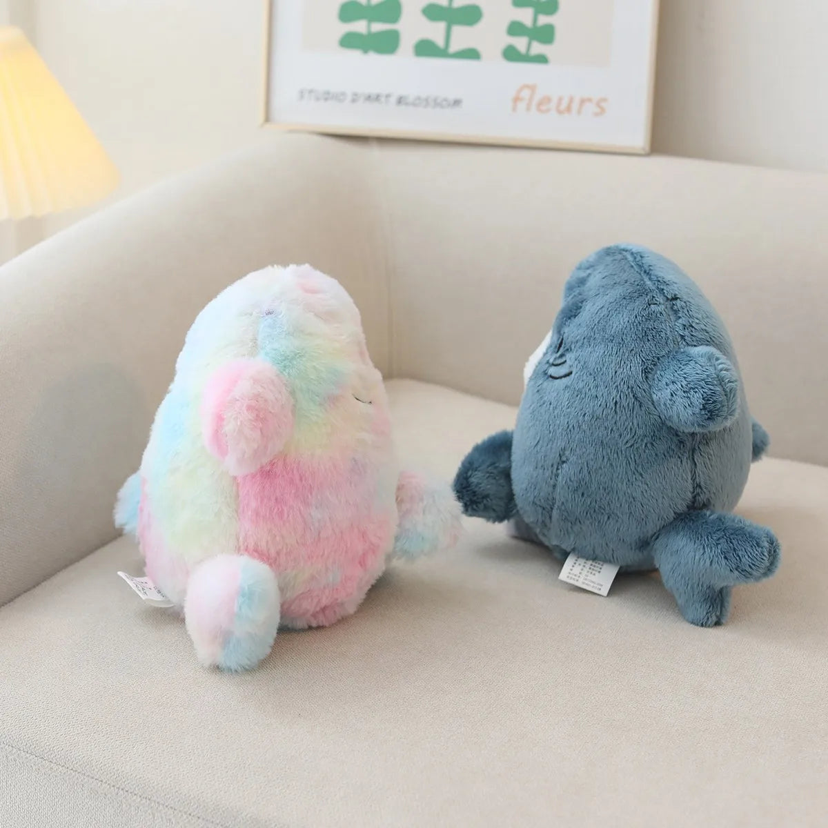 Creative Cartoon Shark Cat Plush Soft Stuffed Animal Doll For Baby Cute Peluche Kids Birthday Christmas Gift