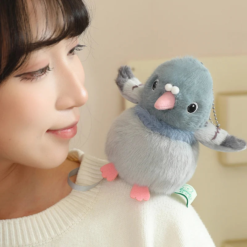 9 Styles Delicate Cute Mini Standing Shoulder Pet Bird Plush Toys Fluffy Pretty Parrot Pigeon Toys Funny Toy/Pendant For Kids