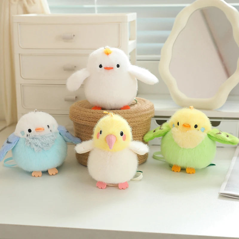 9 Styles Delicate Cute Mini Standing Shoulder Pet Bird Plush Toys Fluffy Pretty Parrot Pigeon Toys Funny Toy/Pendant For Kids