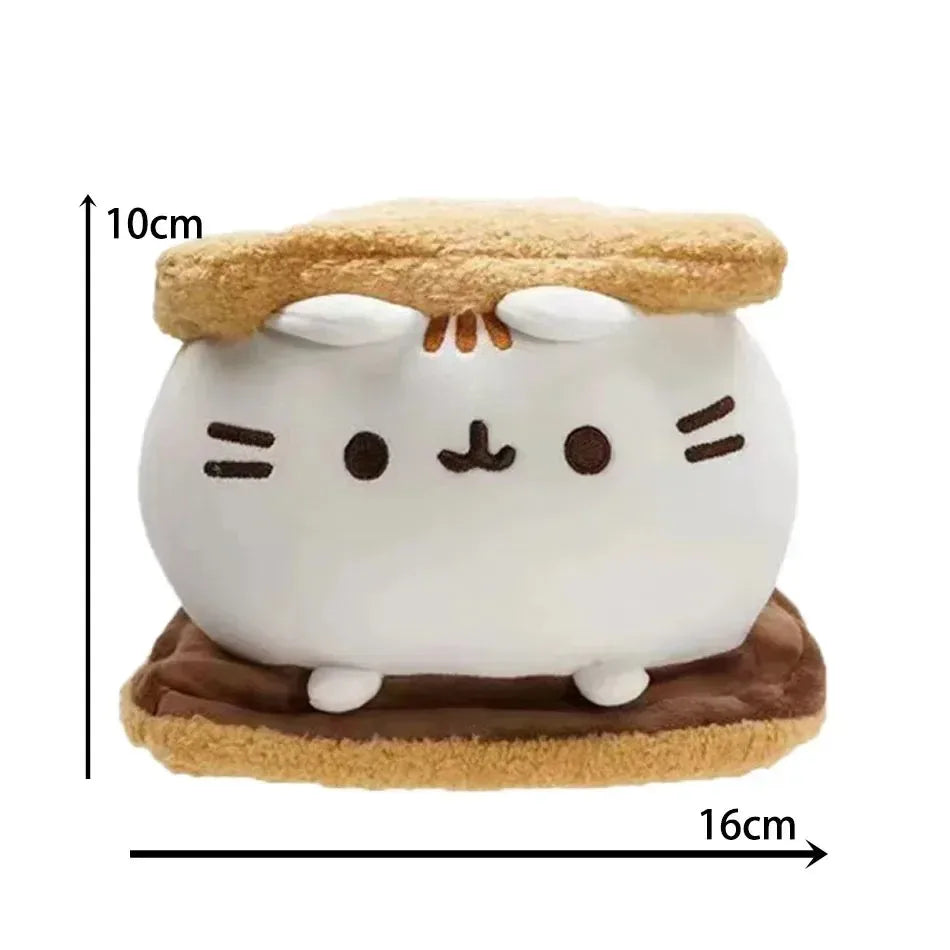 HOT Cute Simulated Cat Doll Plush Toy Anime Cat Soft Home Decor Tabletop Bedroom Decoration Kids Toy Series Accessories Gift