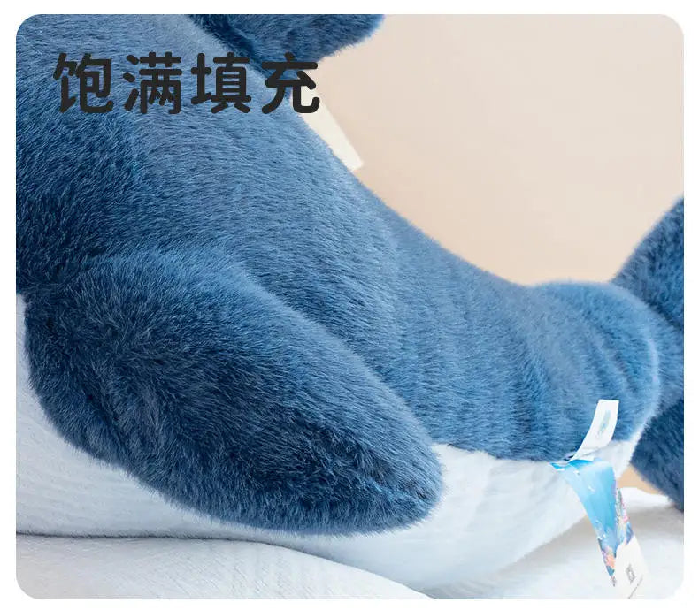 25-105cm Giant Shark Plush Toys Soft Stuffed Baleen Whales Kawaii Ocean Animals Doll Plushies Pillow for Kids Girls Gifts Decor