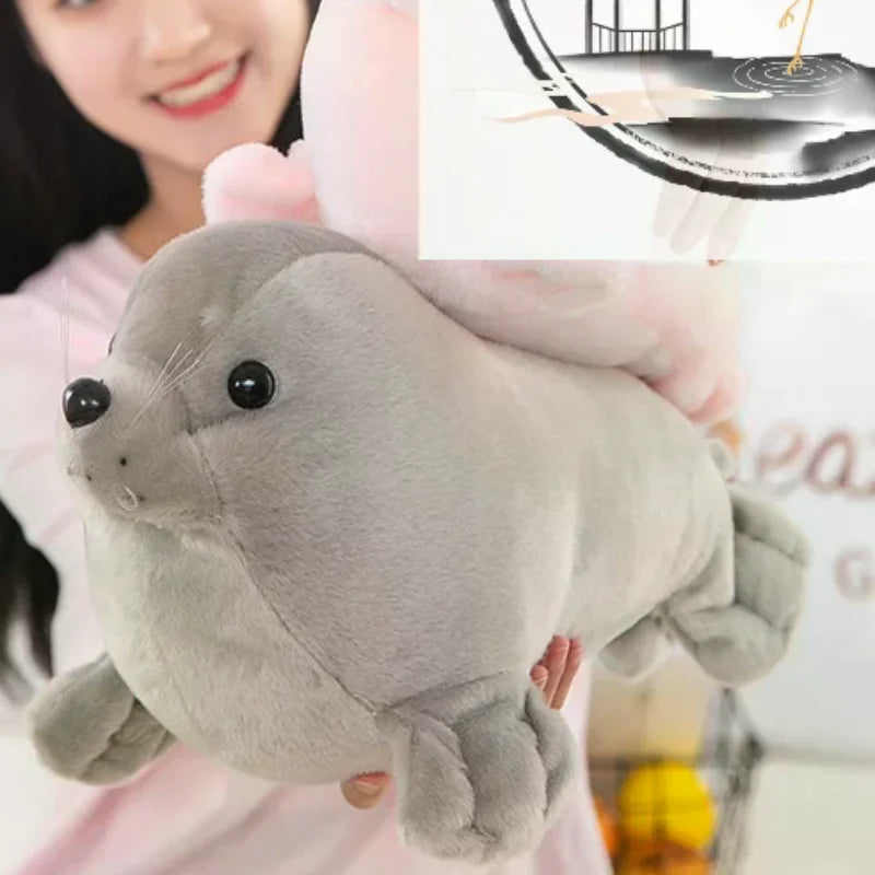 23cm Soft Seal Plush Toys Cute Sea World Animal Stuffed Doll Sea Lion Plush Children Gift