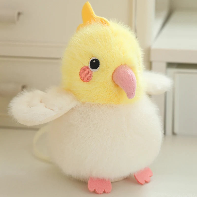 9 Styles Delicate Cute Mini Standing Shoulder Pet Bird Plush Toys Fluffy Pretty Parrot Pigeon Toys Funny Toy/Pendant For Kids