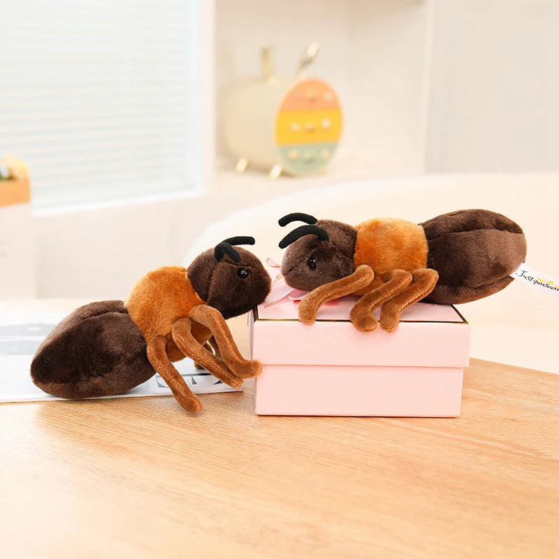 23cm Cute Animal Ant Plush Soft Toy Creative Lifelike Ant Doll Fluffy Pig Monkey Seal Plushies Gift For Girl Boy