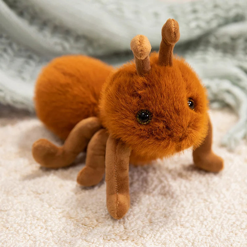 23cm Cute Animal Ant Plush Soft Toy Creative Lifelike Ant Doll Fluffy Pig Monkey Seal Plushies Gift For Girl Boy