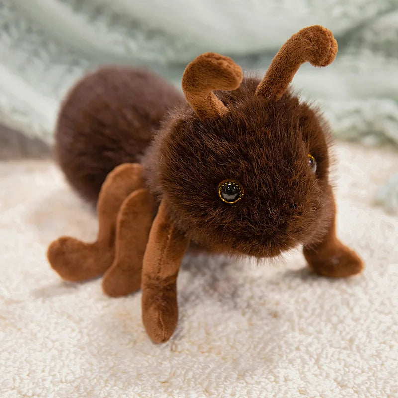23cm Cute Animal Ant Plush Soft Toy Creative Lifelike Ant Doll Fluffy Pig Monkey Seal Plushies Gift For Girl Boy