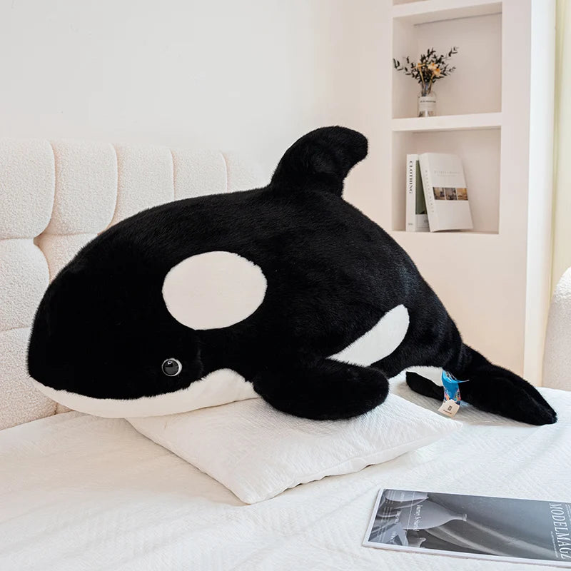 25-105cm Giant Shark Plush Toys Soft Stuffed Baleen Whales Kawaii Ocean Animals Doll Plushies Pillow for Kids Girls Gifts Decor